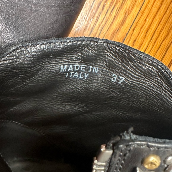 GOLDEN GOOSE YOUNG LEATHER WESTERN ANKLE BOOTS - Picture 9 of 15